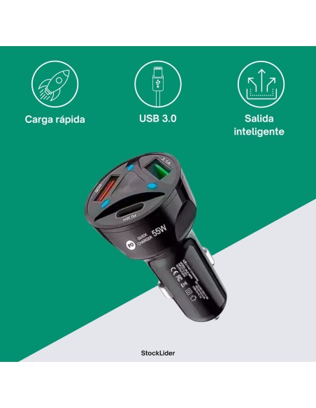 Cargador USB para coche