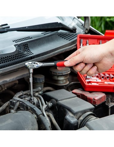 Maletín con llaves de tubo y accesorios