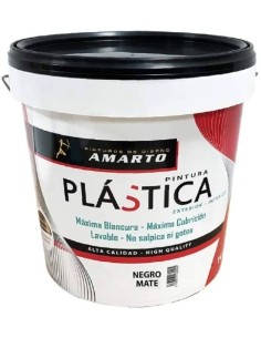 PINTURA PLASTICA NEGRO 750ML AMARTO