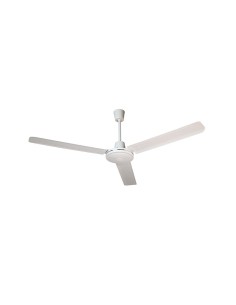 Ventilador techo industrial 56' 3 aspas metal Blanco