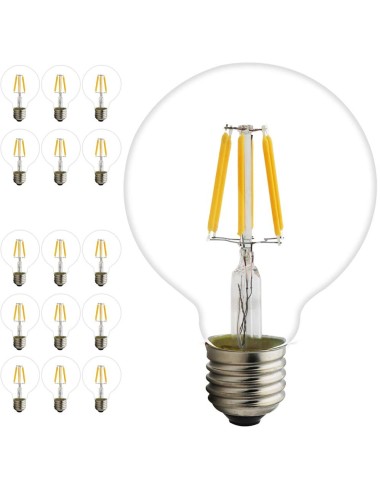 BOMBILLA LED E27 G95 6W V TAC 500LM BL MUY CALIDO