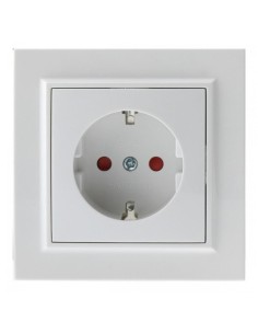 Enchufe Tipo Schuko   EP  Blanco