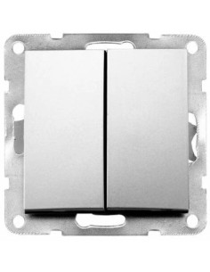 DOBLE INTERRUPTOR  EMPOTRAR "SERIE TERM" EDM(BOLSA BLISTER)