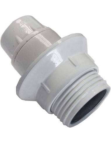 PORTALAMPARAS E 14 ROSCADO+ARANDELA BLNCO