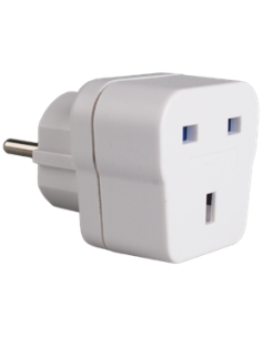 ADAPTADOR CLAVIJA SHUCKO INGLESA DE VIAJE