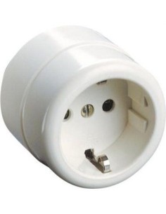 BASE ENCHUFE ELEC 16AMP TT RDO SUP. BL 517 CO SOLERA