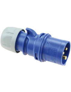Clavija industrial móvil 2P+T, 16A 230V IP 44