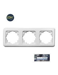 MARCO TRES ELEMENTOS  EMPOTRAR  "SERIE TERM" EDM(BOLSA BLISTER)