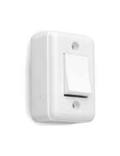 INTERRUPTOR SUPERFICIE 6A BLANCO TY673