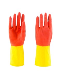 GUANTES DE LATEX BICOLOR