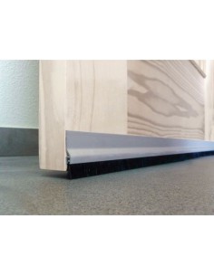 BURLETE ALUMINIO CON TORNILLOS CON LABIO 92 CM PLATA