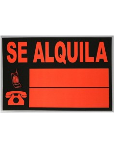 CARTEL SEÑAL 23 33CM SE ALQUILA