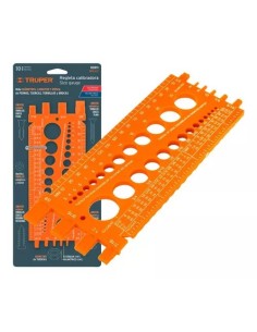 Regleta calibradora tuercas y tornillos 22cm