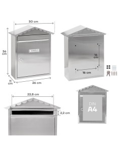 BUZON E TERIOR ACERO INO IDABLE TY 1138