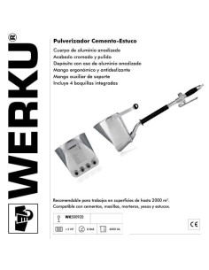 PULVERIZADOR GRAVEDAD CEMENTO STUCCO