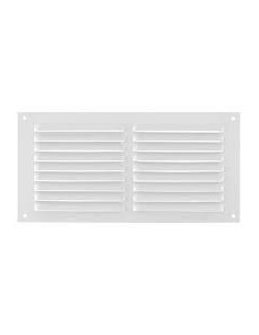 REJILLA DE VENTILACION SOBREPONER ALUMINIO BLANCO 10   20 CM