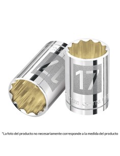 Llave vaso bihexagonal, cuadro 1/2"