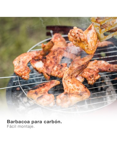 Barbacoa portátil Riglos de acero para carbón Ø355mm