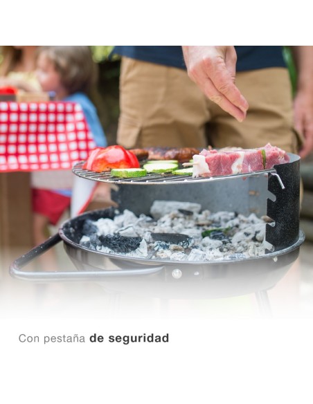 Barbacoa portátil Riglos de acero para carbón Ø355mm