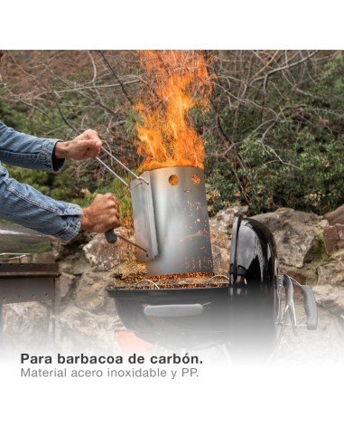 Chimenea de encendido para barbacoa de carbón
