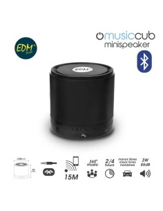 *ULT. UNIDADES* ALTAVOZ BLUETOOTH 3W 85DB Ø 58 55MM400 MAH CONE ION JACK EDM