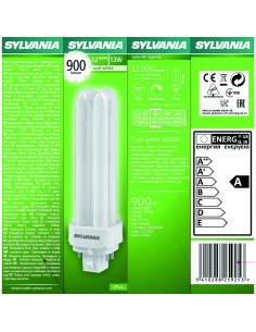 *ULT. UNIDADES* BOMBILLA LYN  4 PINS G24Q 1 13W 830K "SYLVANIA" (EQUIVALENCIA PH