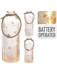 *ULT. UNIDADES* BOTELLA LED CON EFECTO ESTRELLA INTERIOR 31CM