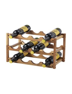 *ULT. UNIDADES* BOTELLERO DE ACACIA PARA 12 BOTELLAS