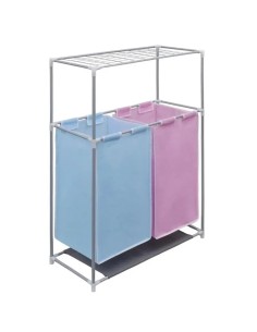 *ULT. UNIDADES* CESTA PARA ROPA SUCIA 2 DEPARTAMENTOS COLORES VARIOS