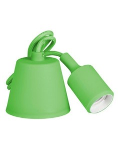 *ULT. UNIDADES* COLGANTE DE SILICONA NORWAY DESIGN E27 60W VERDE EDM