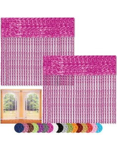 *ULT. UNIDADES* CORTINA ECONOMICA DE HILOS 90 200CM COLORES SURTIDOS