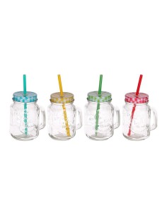 *ULT. UNIDADES* JARRA 500ML CON TAPA Y PAJITA MODELOS SURTIDOS