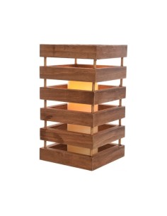 *ULT. UNIDADES* LAMPARA LED DE MADERA 15 28CM INTERIOR