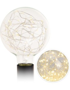 *ULT.UNIDADES*  BOMBILLA DECORATIVA LED G80 25LED LIGHTS 37 LUMENS