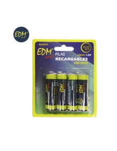 *ULT.UNIDADES*  PILA RECARGABLE R 6 AA DE 2700 MAH (BLISTER 4 PILAS) EDM