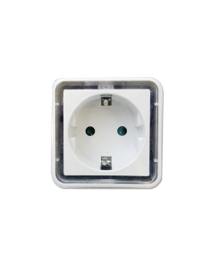 *ULT.UNIDADES* BASE SUPERFICIE SCHUKO CON LED BLANCO Y SENSOR FOTOELECTRICO