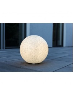 *ULT.UNIDADES* BOLA DE LED PARA E TERIOR EFECTO PIEDRA E 27 Ø50CM