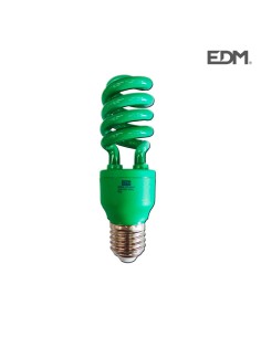 *ULT.UNIDADES* BOMBILLA BAJO CONSUMO ESPIRAL 13W LUZ VERDE E27 EDM