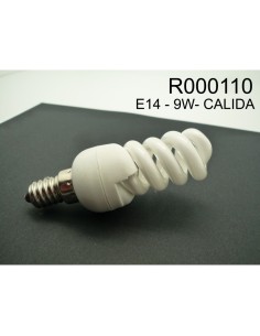 *ULT.UNIDADES* BOMBILLA BAJO CONSUMO MICRO ESPIRAL E 14 9 W  230V LUZ CALIDA 320