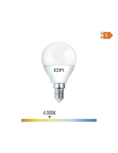 *ULT.UNIDADES* BOMBILLA ESFERICA LED E14 5W 400 LM 4000K LUZ DIA EDM
