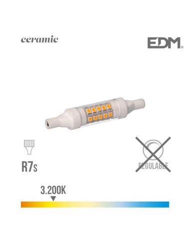 *ULT.UNIDADES* BOMBILLA LINEAL LED 78 MM R7S 5W 550 LM 3200K LUZ CALIDA EDM