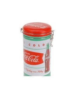 *ULT.UNIDADES* CAJA METALICA ALMACENAJE CAFE MODELO COCA COLA