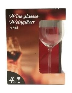 *ULT.UNIDADES* CONJUNTO DE 4 COPAS DE VINO  50CL