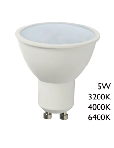 *ULT.UNIDADES* LAMPARA DICROICA 230V 5W GU10 AMARILLA 280 LUMENS APERTURA 120grados