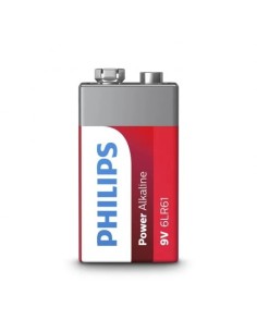 *ULT.UNIDADES* PILA ALKALINA 6LR61 PHILIPS 9V (RETRACTIL 10 UNID.)