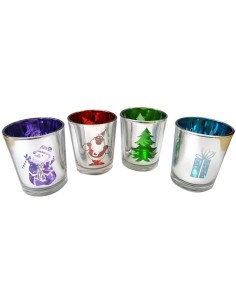 *ULT.UNIDADES* PORTAVELAS DE NAVIDAD 5 7CM MODELOS SURTIDOS