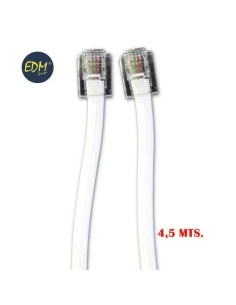*ULT.UNIDADES* PROLONGACION TELEFONICA 4,5M 4 VIAS MACHO 2 HEMBRAS EDM