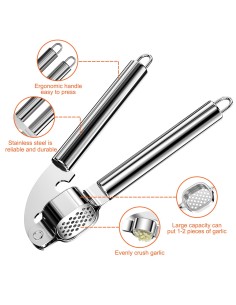 *ULT.UNIDADES* PRENSA AJOS ACERO INO IDABLE 20CM