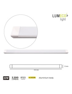 *ULT.UNIDADES* REGLETA LED 22W 2200 LUMEN 4.000K 60CM  LUMECO