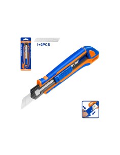 CUTTER RETRACTIL 18X100MM + 3 HOJAS SK5 WADFOW